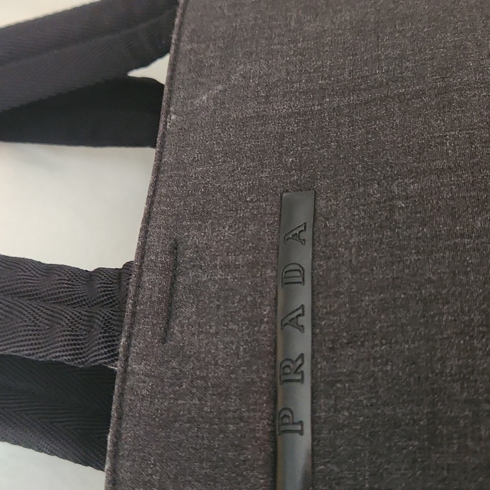 Prada Black & Gray Handbag with COA - Picture 4 of 13